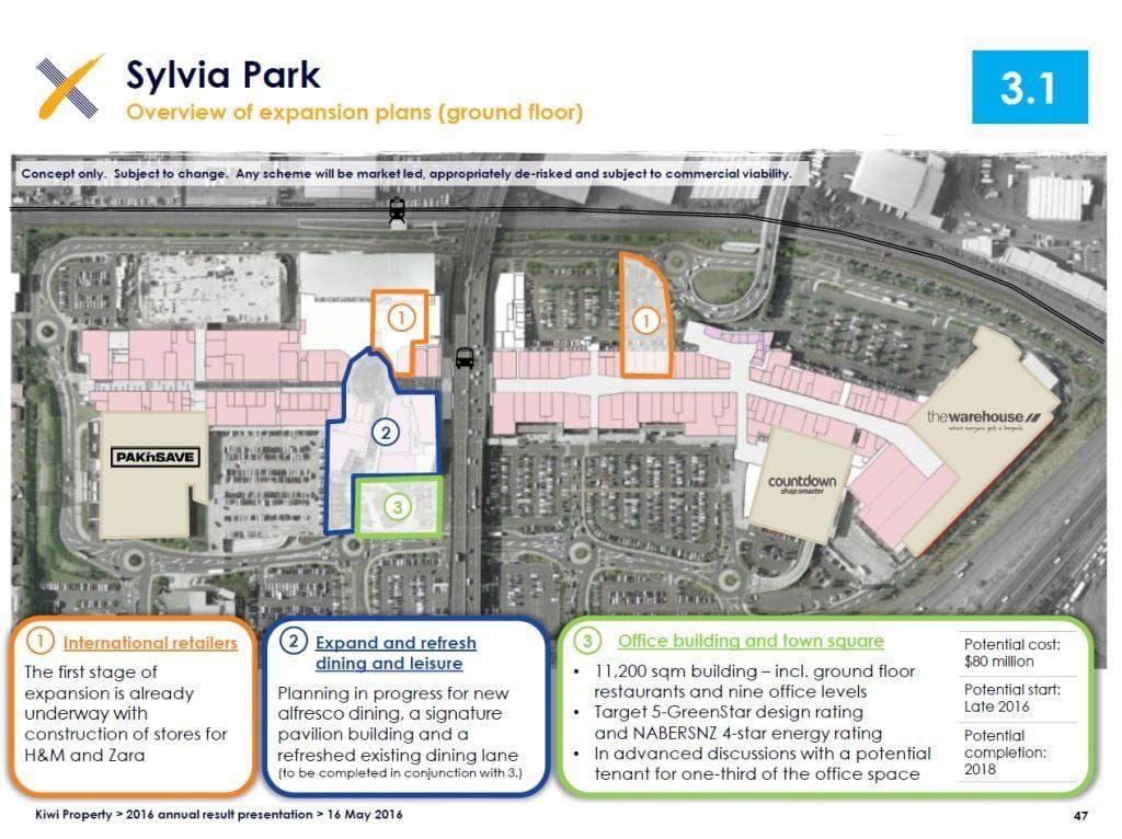 Sylvia parque Auckland mapa