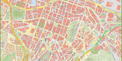Road map of Auckland