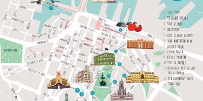Da cidade de Auckland anda mapa