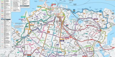 Auckland transporte público mapa