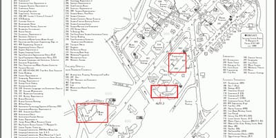 Universidade de Auckland mapa