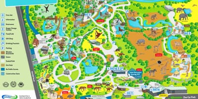 Mapa de Auckland zoo
