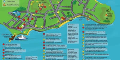 Mapa de Devonport Auckland